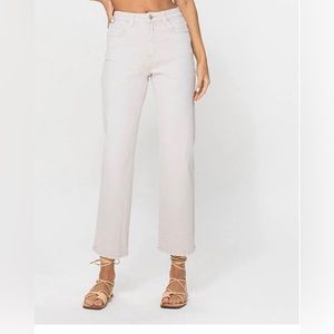 NWOT, never been worn Vervet Vintage cream colored jeans
